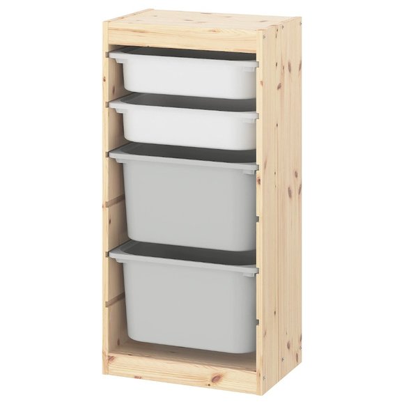 IKEA TROFAST Storage box, gray LARGE - Picture 10 of 15